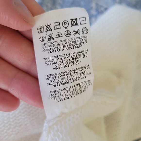 PierAntonio Gaspari white linen top drape type edgy garment made in Italy - Picture 4 of 10